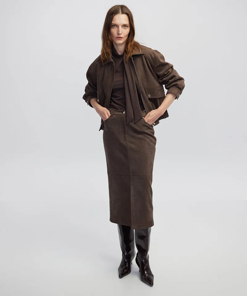 Ipekyol Suede-Effect Coat